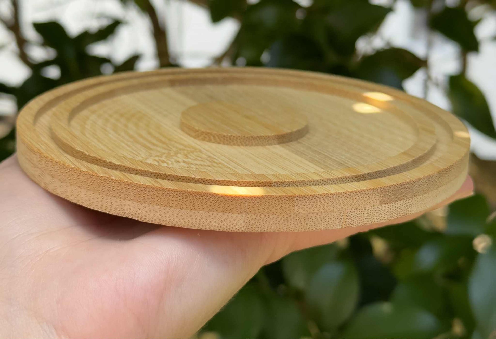 wooden margarita salt sugar rimmer bar accessory single circle cocktail glass rim tray