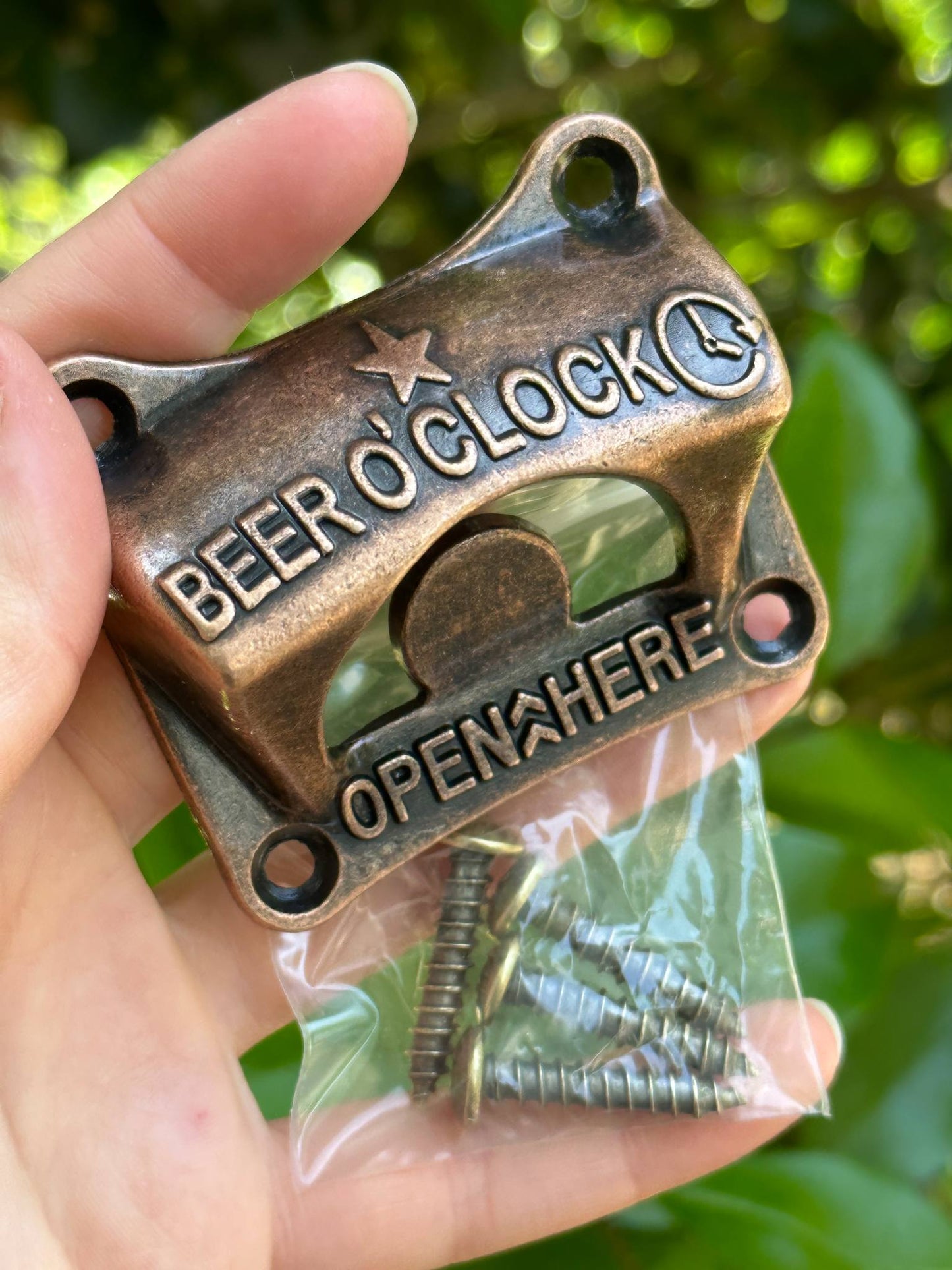 Beer O' Clock Cat Shape Bottle Opener Wall Mounted
