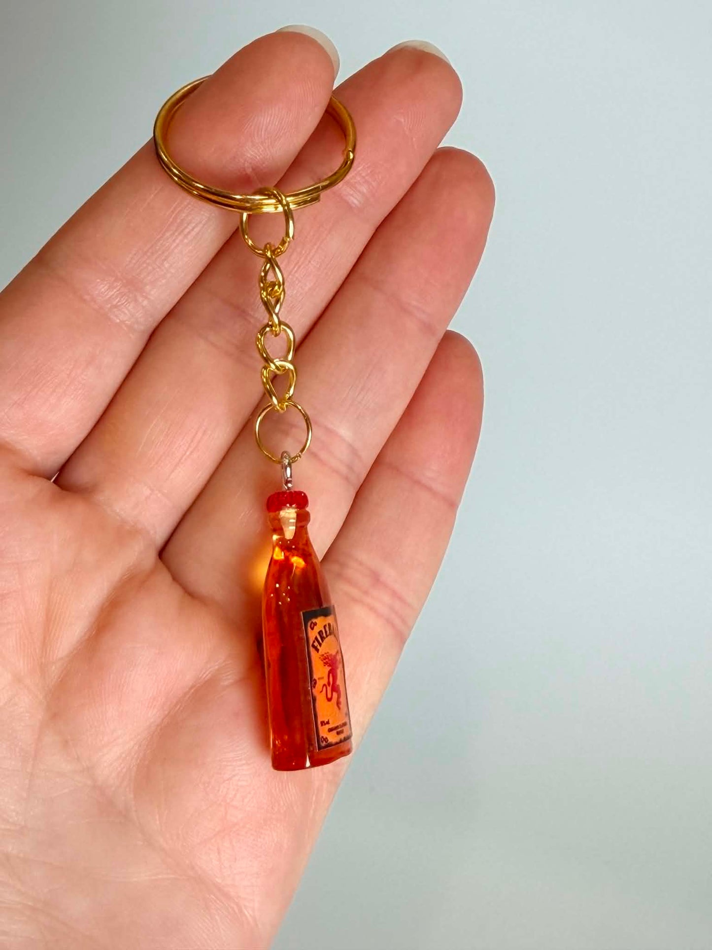 Mini drink Bottle Inspired Keychain