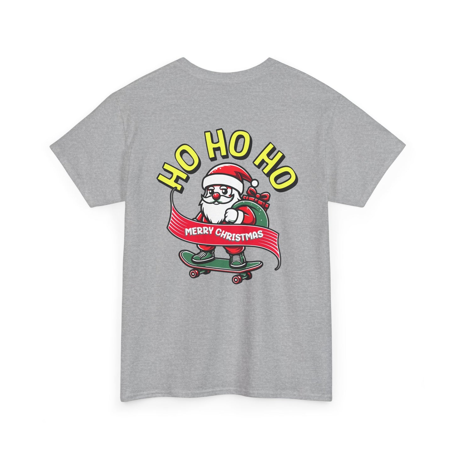 Santa T-Shirt On The Way Skateboard Tee, Merry Christmas