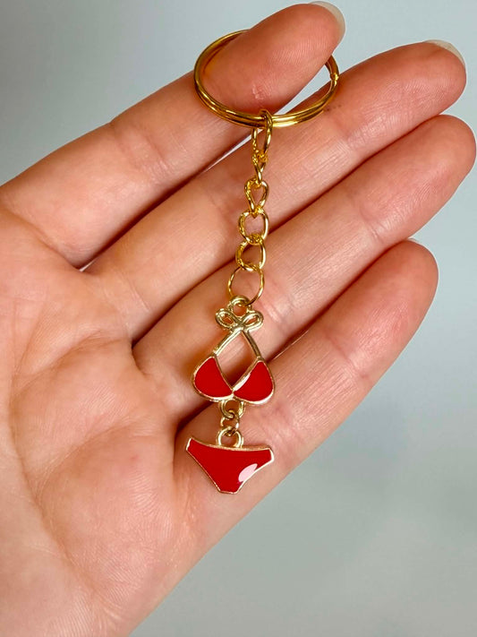 Mini Bikini design Keychain. Cute Accessory for Bags, Keys and Gifts