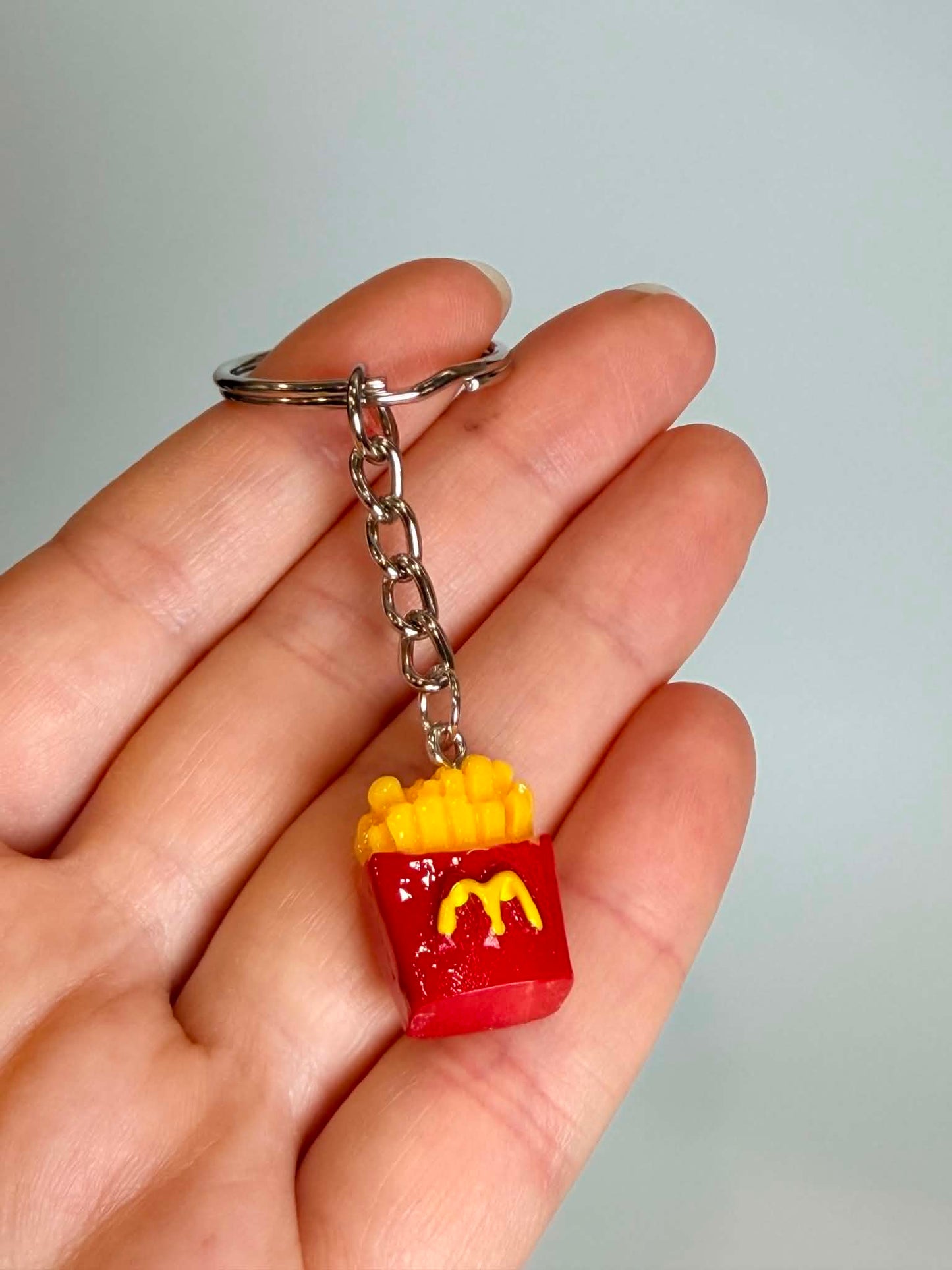 Mini Fries Keychain. Cute Accessory for Bags, Keys and Gifts