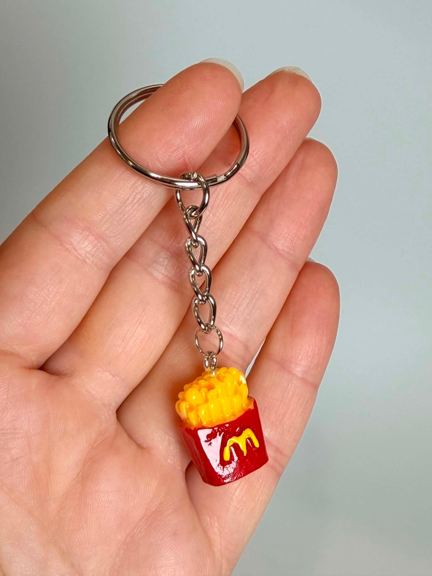 Mini Fries Keychain. Cute Accessory for Bags, Keys and Gifts