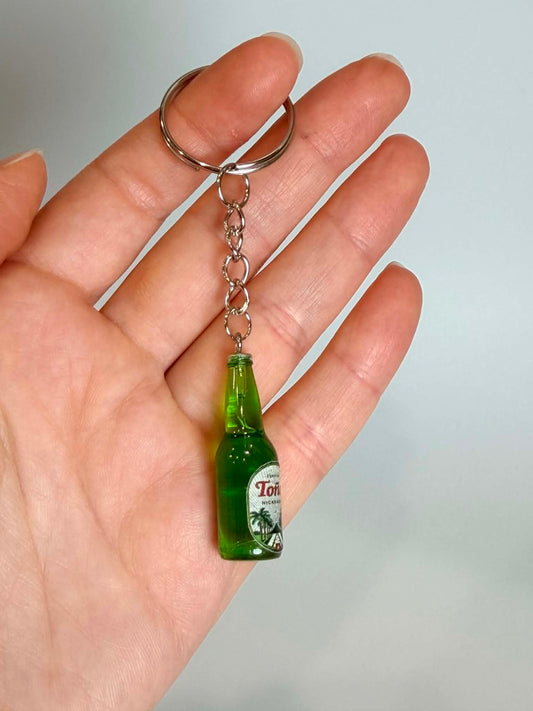 Minibeer drink Bottle Keychain. Cute Accessory for Bags, Keys and Gifts