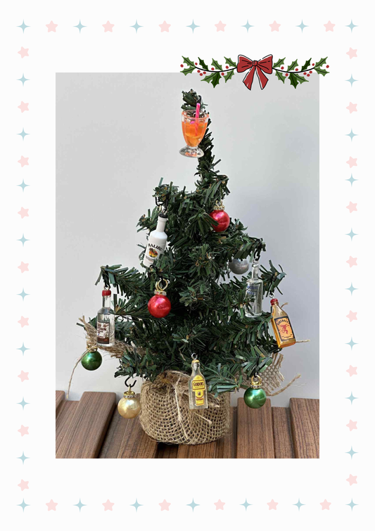 Mini Christmas Ornaments for Mini Tree Decorations Small Christmas Ornaments Resin Miniatures for Craft Christmas Decor