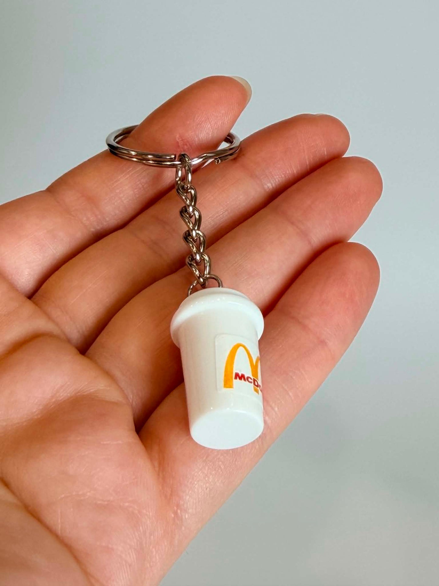 Mini Coffee Cup Keychain, Cute Accessory for Bags, Keys and Gifts