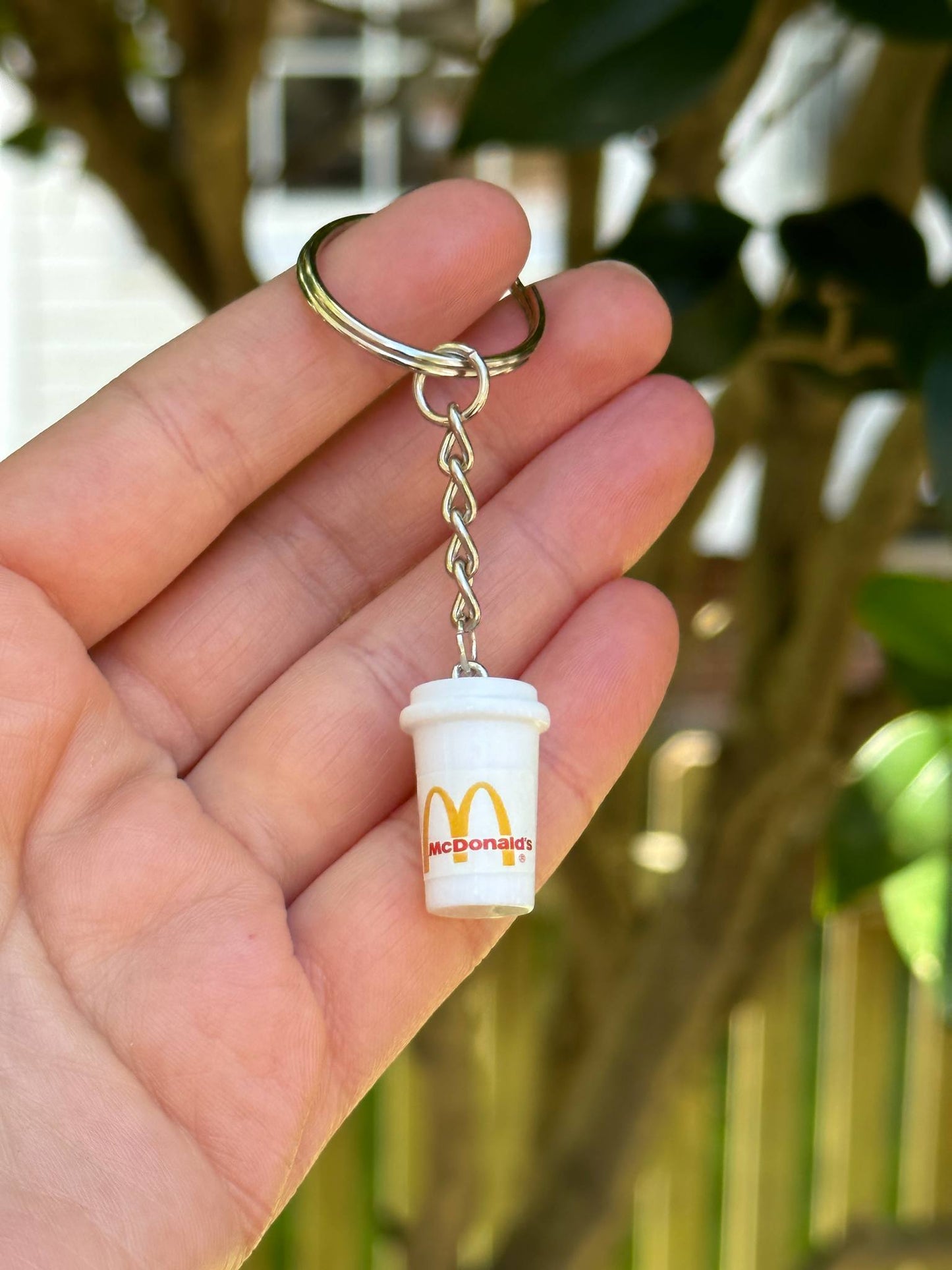 To go Coffee MacD cup keychain