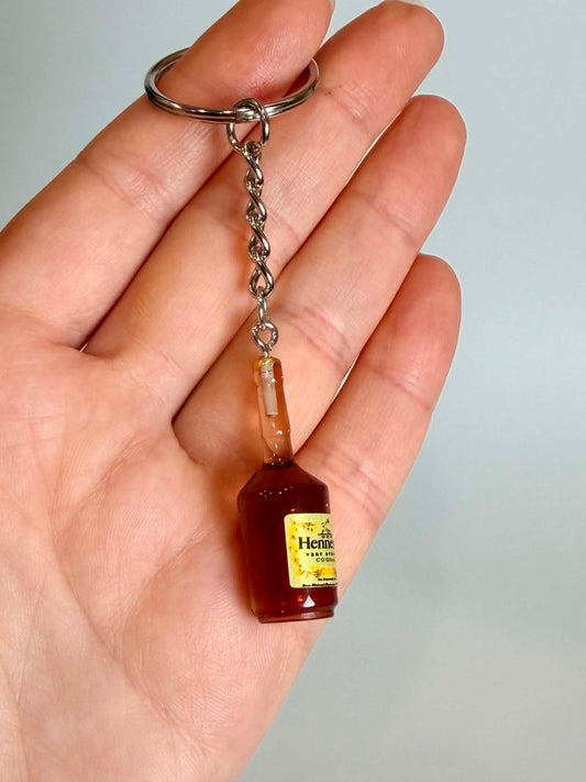 Mini drink Bottle Keychain. Cute Accessory for Bags, Keys and Gifts