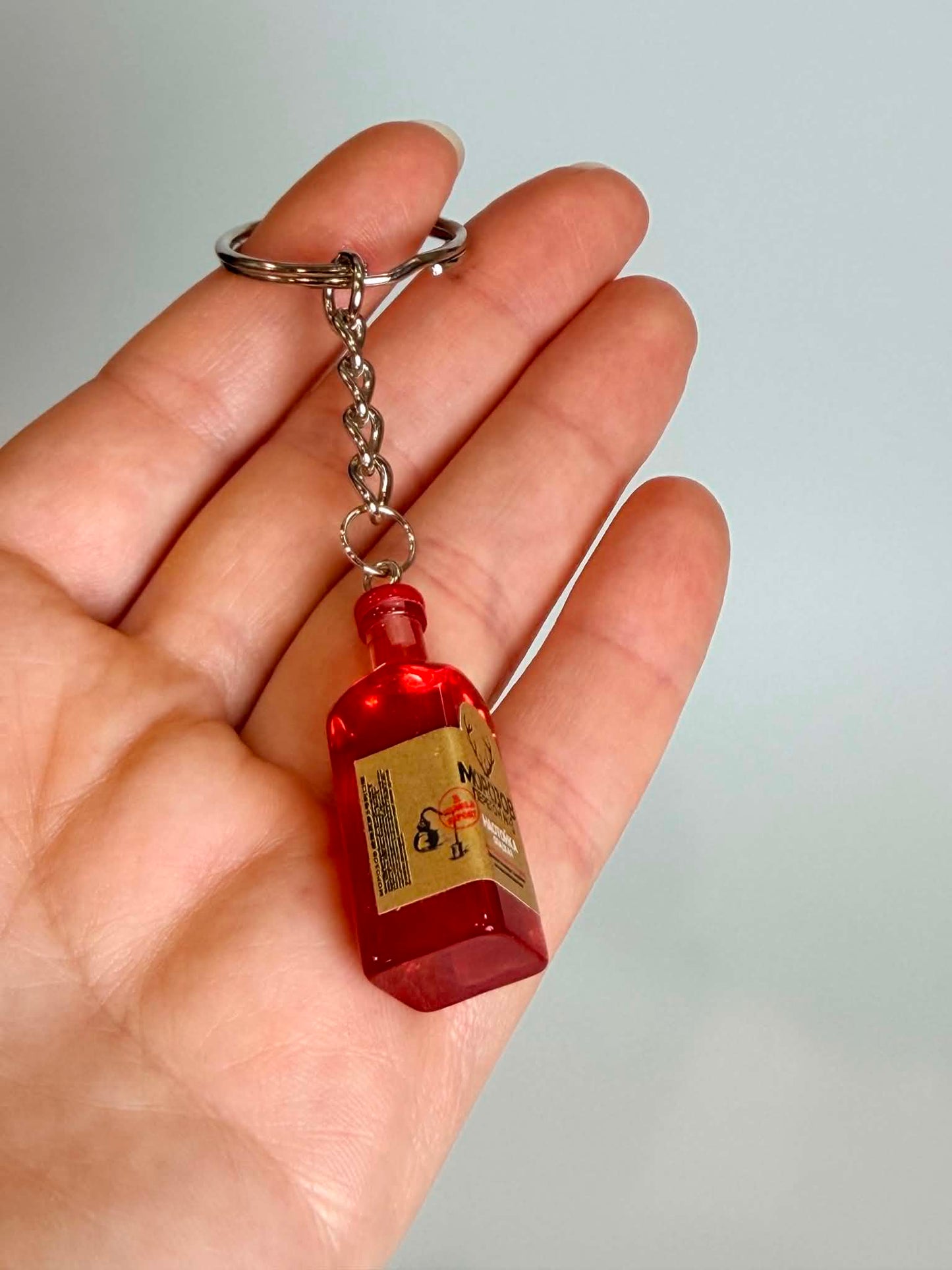 Mini drink Bottle Keychain Accessory Design