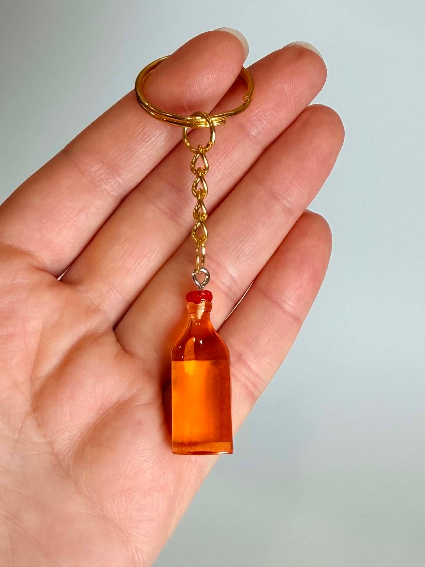 Mini drink Bottle Inspired Keychain