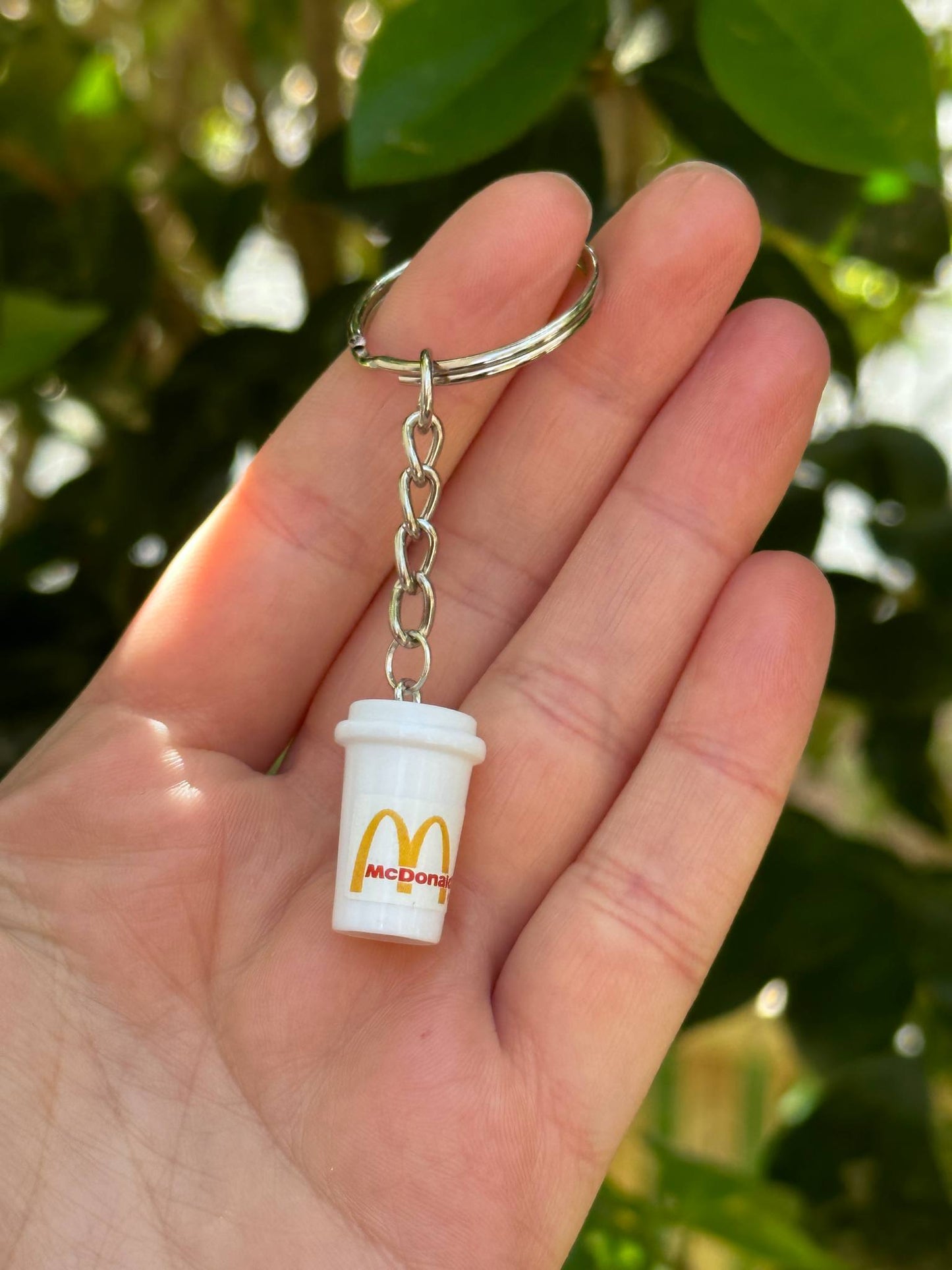 To go Coffee MacD cup keychain