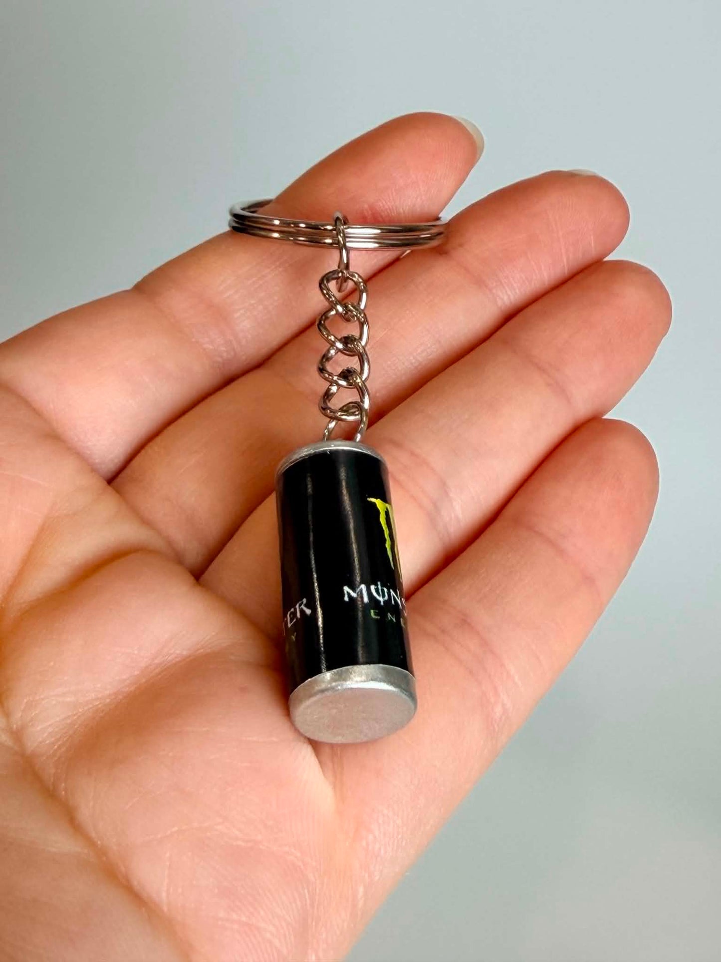 Mini drink Bottle Keychain. Cute Accessory for Bags, Keys and Gifts