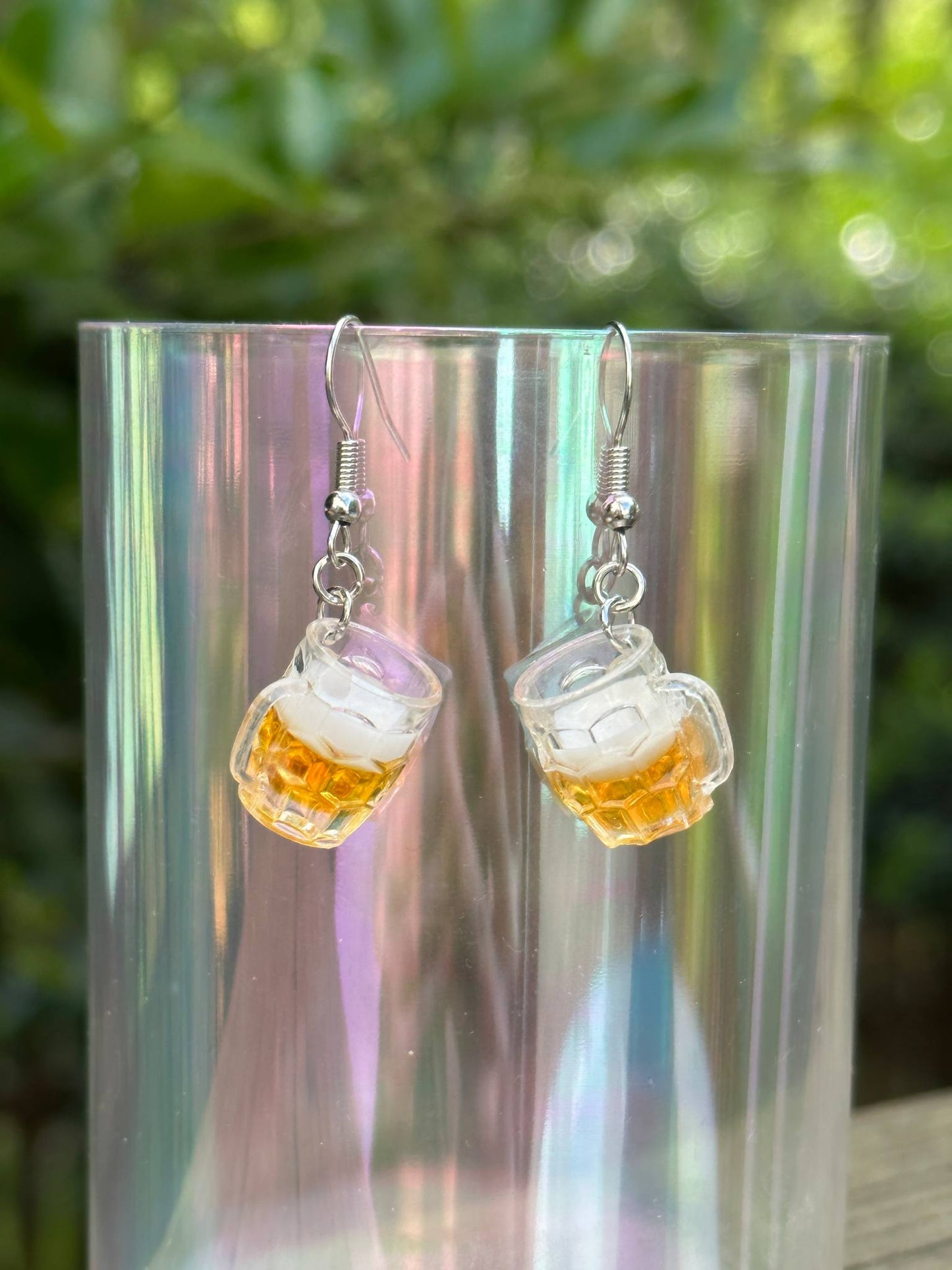 mini beer mug earrings for women oktoberfest accessory fun novelty jewelry