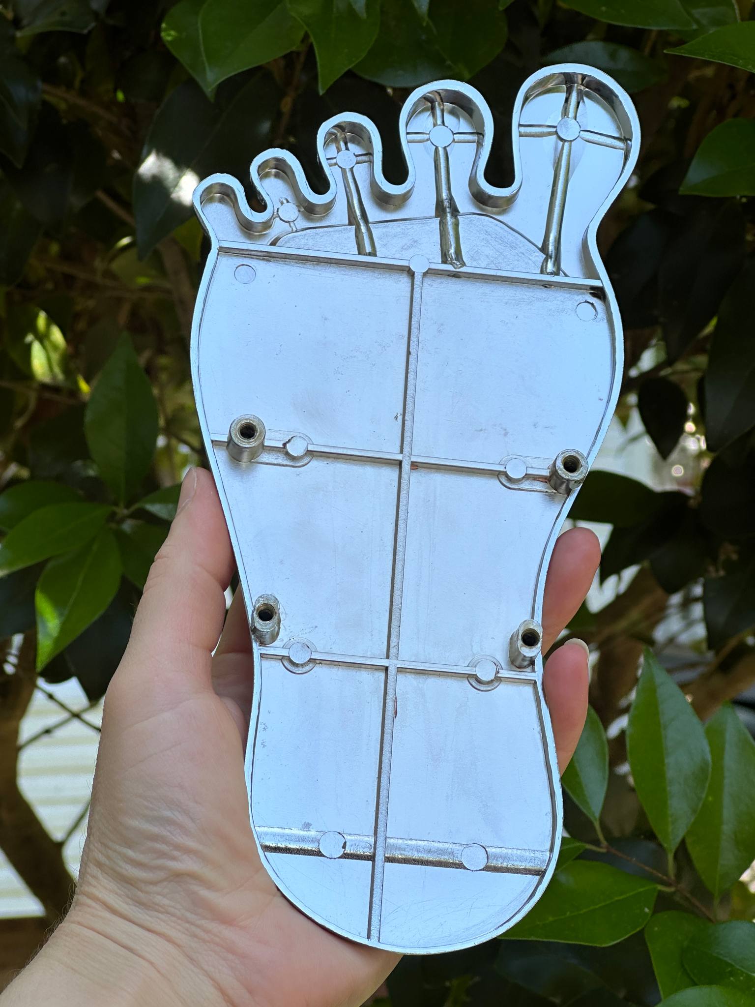 barefoot chrome gas pedal cover universal car accessory hot rod gift