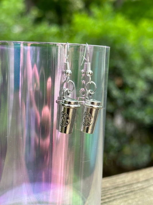 coffee cup earrings starbucks inspired handmade gift for coffee lovers