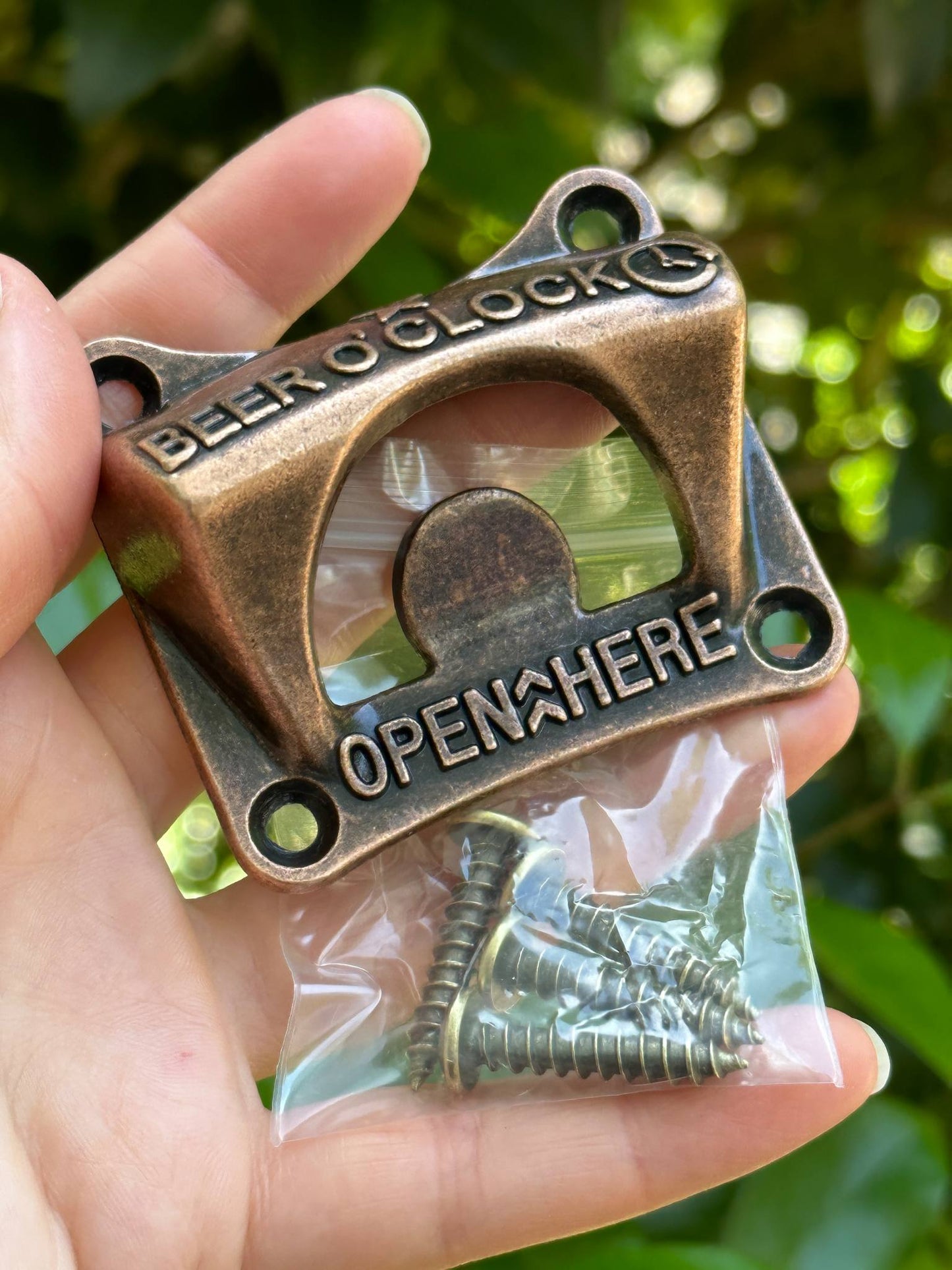 Beer O' Clock Cat Shape Bottle Opener Wall Mounted