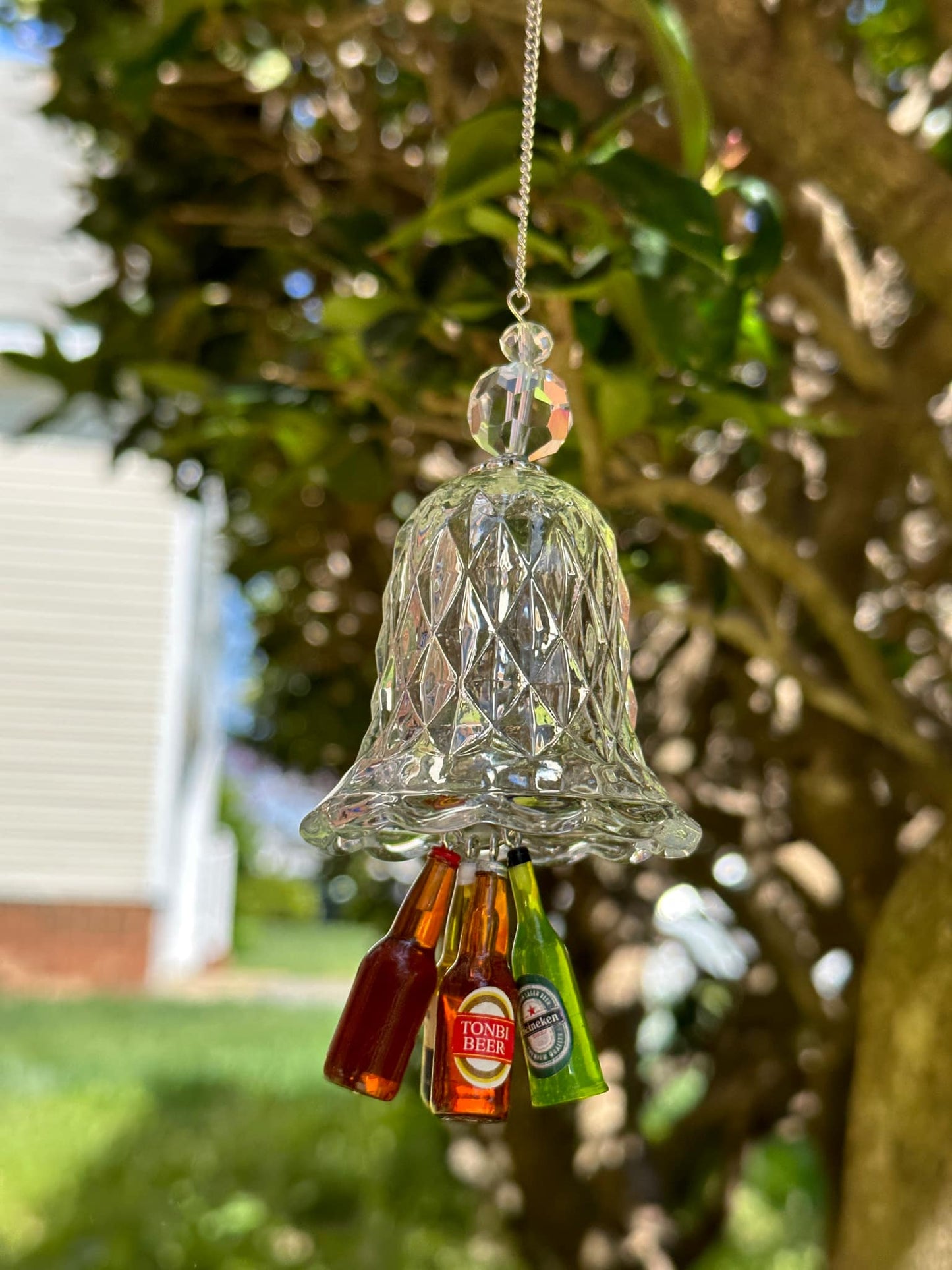 Mini Bell with 4 beer Bottle Ornaments