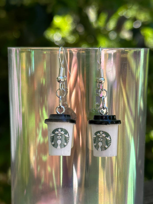Mini Starb. to go cup coffee earrings