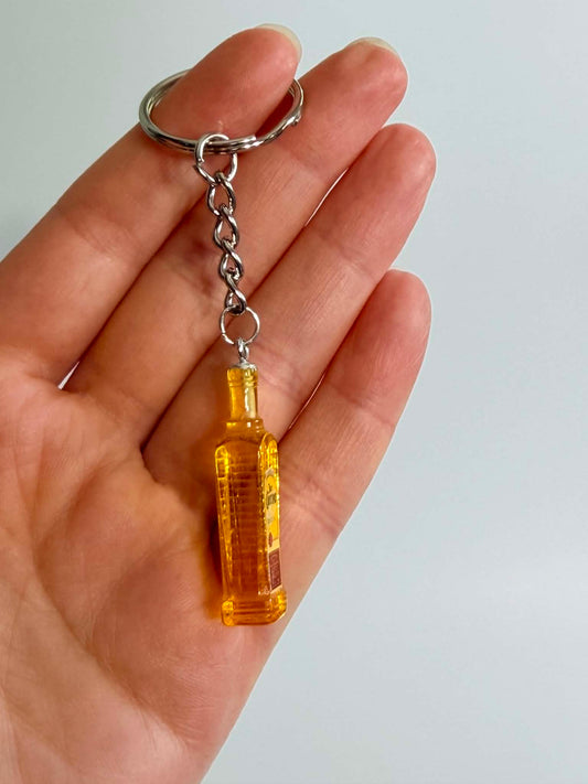 Mini drink Bottle Keychain Accessory Design.