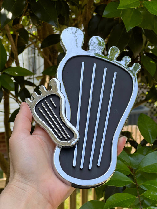 barefoot chrome gas pedal cover universal car accessory hot rod gift