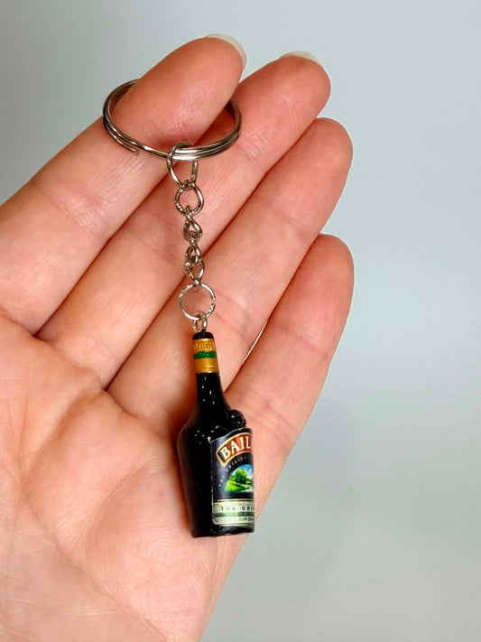 Mini drink Bottle Keychain Accessory Design.