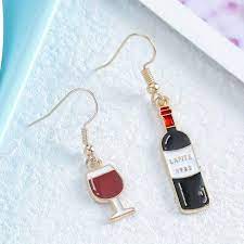 Red Wine Bottle Glass Charms – Fun Alcohol