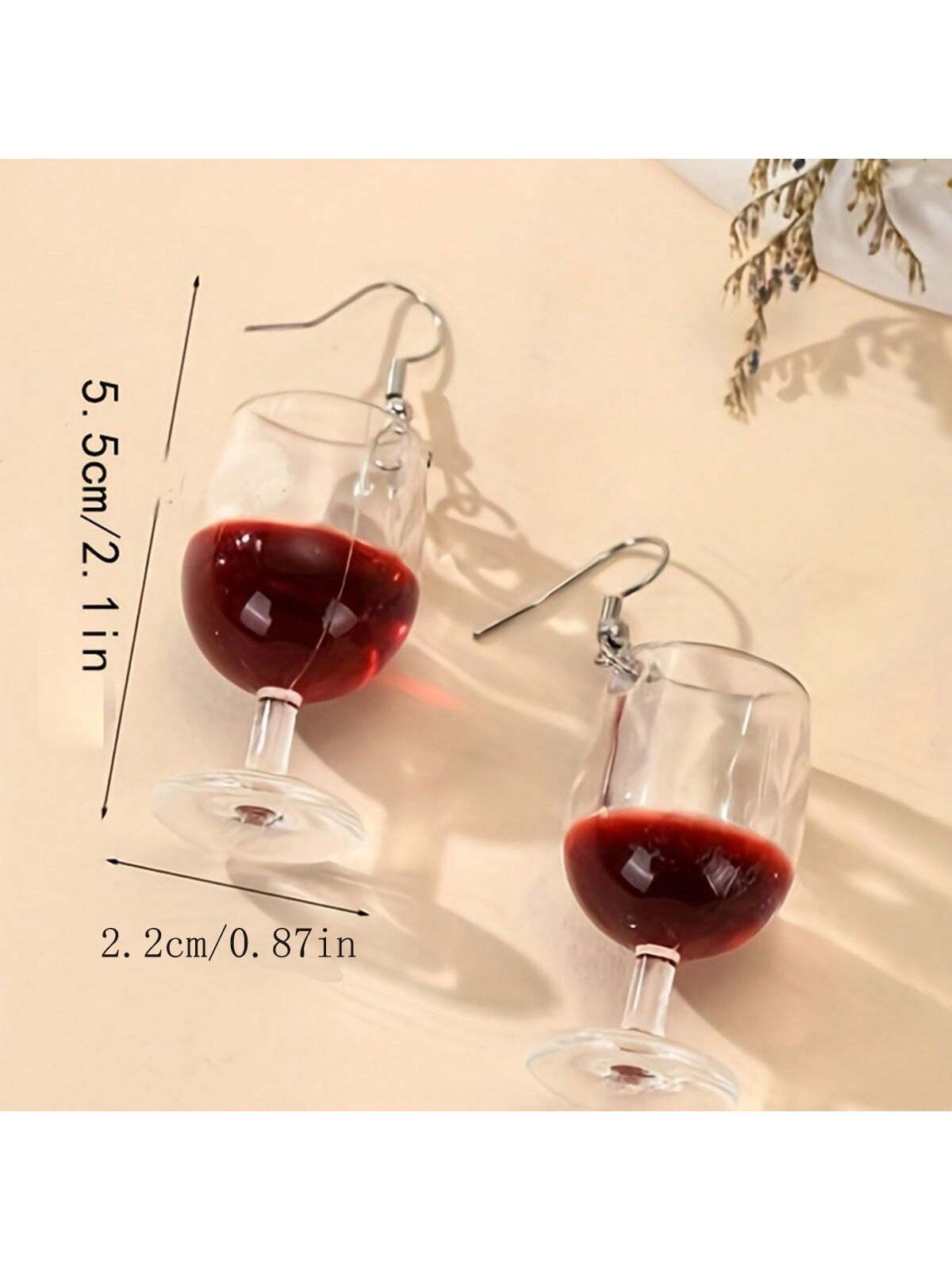 Elegant Earring Wine Glass