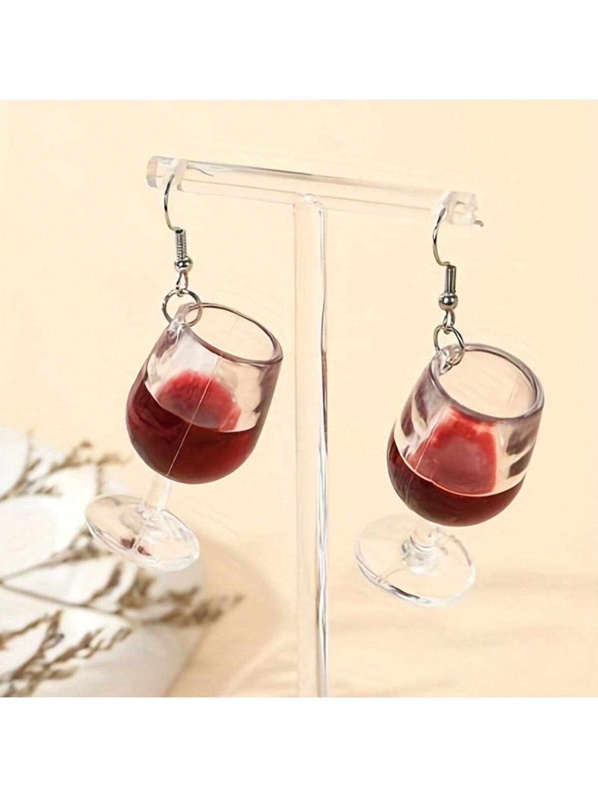 Elegant Earring Wine Glass