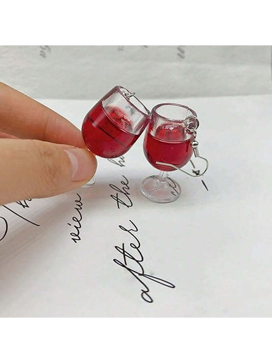 Elegant Earring Wine Glass